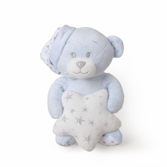 Interbaby Deka Kuličky + Přítulka Medvídek + Medvídek - MODRÁ