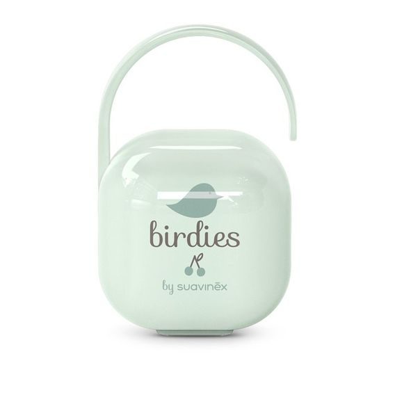 Suavinex Birdies krabička na dudlík ZELENÁ