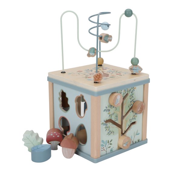 Little Dutch Kostka s aktivitami dřevěná Forest Friends