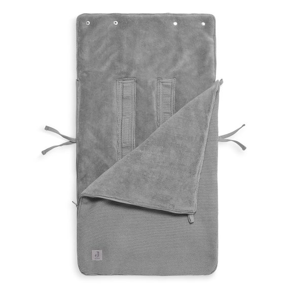 Jollein Fusak do autosedačky Basic Knit STONE GREY