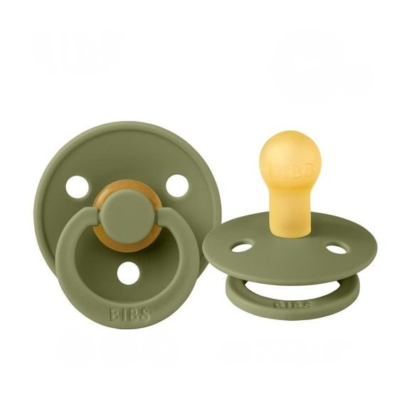 BIBS Colour dudlík kaučuk kulatý 6-18m OLIVE