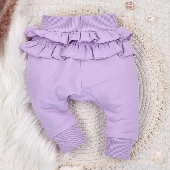 NINI Tepláčky s volánky Ocean Girl LILA