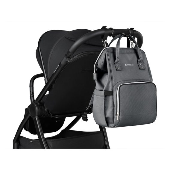 KikkaBoo Přebalovací batoh Siena Dark Grey
