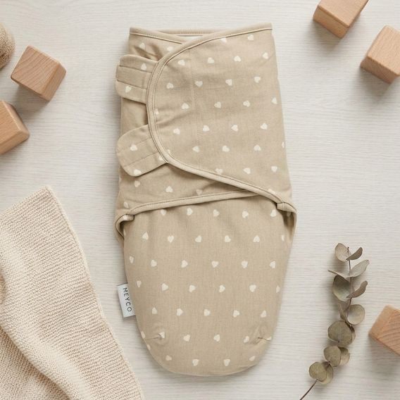 Meyco Zavinovačka 0-3m Sweet Heart Sand/Soft Sand