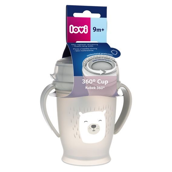 LOVI Hrneček 360 BUDDY BEAR 250ml 9m+