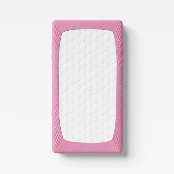 Eevi Prostěradlo Jersey 140x70cm TMAVĚ RŮŽOVÁ