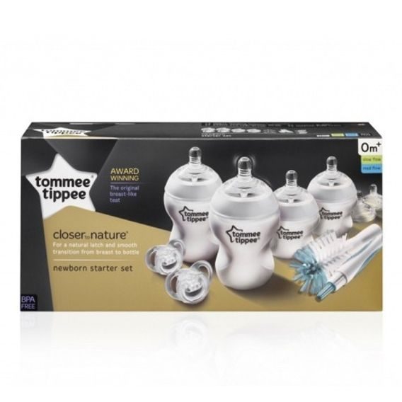 Tommee Tippee Sada kojeneckých lahviček C2N s kartáčem