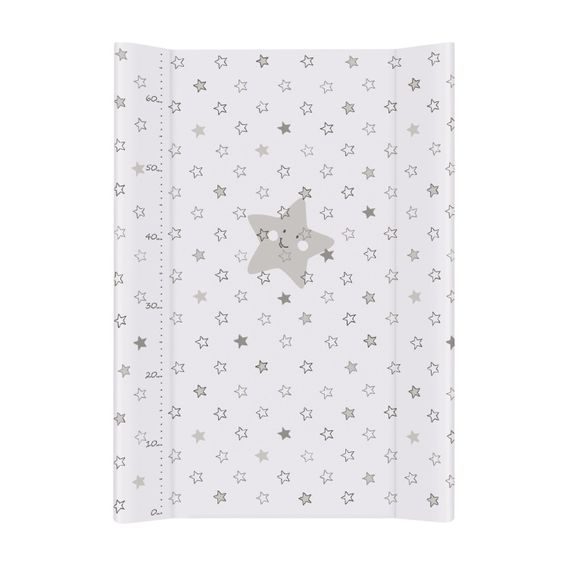 Ceba baby Přebalovací podložka s pevnou deskou COMFORT (50x70) Hvězdy šedá