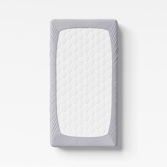 Eevi Prostěradlo Froté 120x60cm SVĚTLE ŠEDÁ