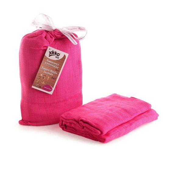 Kikko Bambusová zavinovačka 5v1 XKKO®BMB Colours - MAGENTA