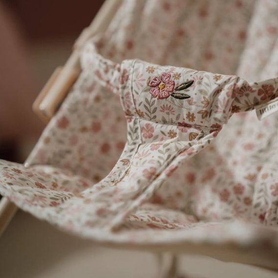 Little Dutch Kočárek pro panenky golfky skládací Soft Flower