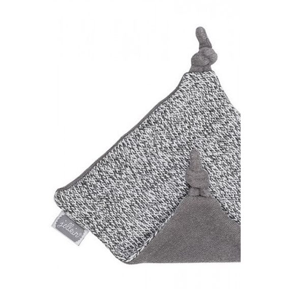 Jollein Pletený muchláček Stonewashed Knit BUNNY - GREY