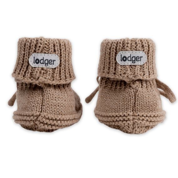 LODGER Capáčky 0-6m Knit Cable Fudge