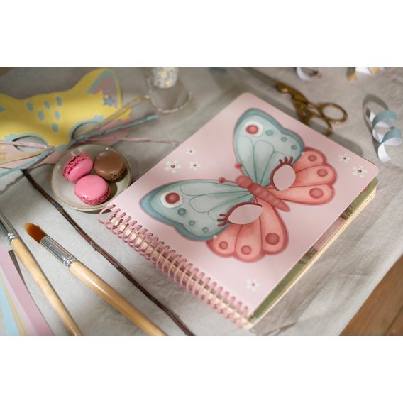 Little Dutch Kniha s vystřihovacími maskami Rosa