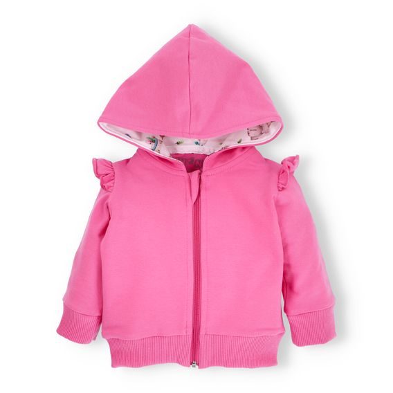 NINI Mikina s kapucí Zebra RŮŽOVÁ