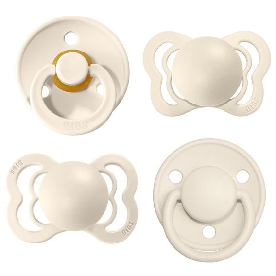 BIBS Set dudlíků Try It Collection IVORY