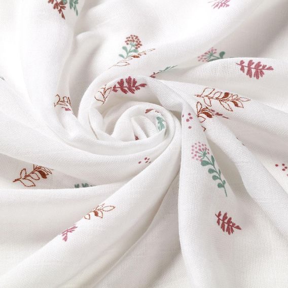 BabyOno Bambusové pleny 3ks RŮŽOVÁ Kytičky