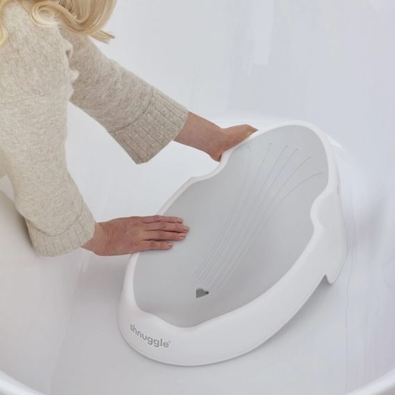 SHNUGGLE Lehátko do vany White/Grey
