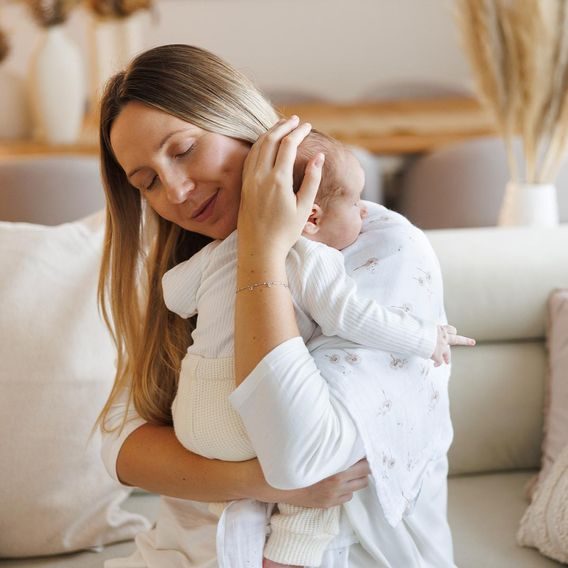 BabyOno Bambusové pleny 3ks BÉŽOVÁ Pampelišky