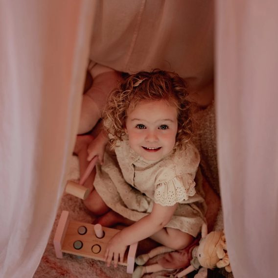 Little Dutch Baldachýn mušelín organic Pure BLOSSOM