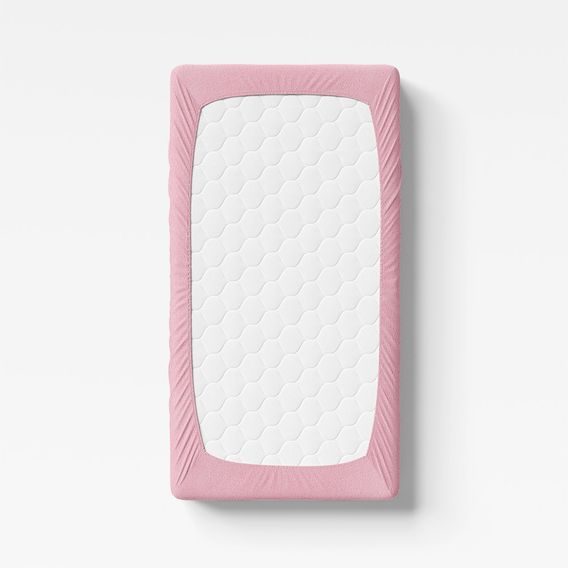 Eevi Prostěradlo Froté 120x60cm RŮŽOVÁ