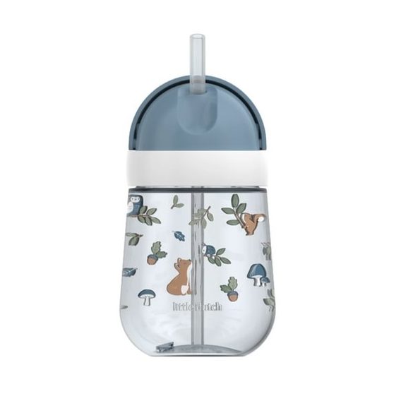 Little Dutch Hrnek s brčkem 300 ml Forest Friends (9m+)
