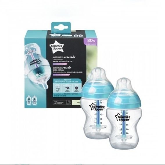 Tommee Tippee Kojenecká láhev Advanced Anti-Colic 260ml (0m+) 2ks