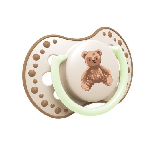 LOVI Dudlík 6-18m silikon dynamický Teddy Love 2ks