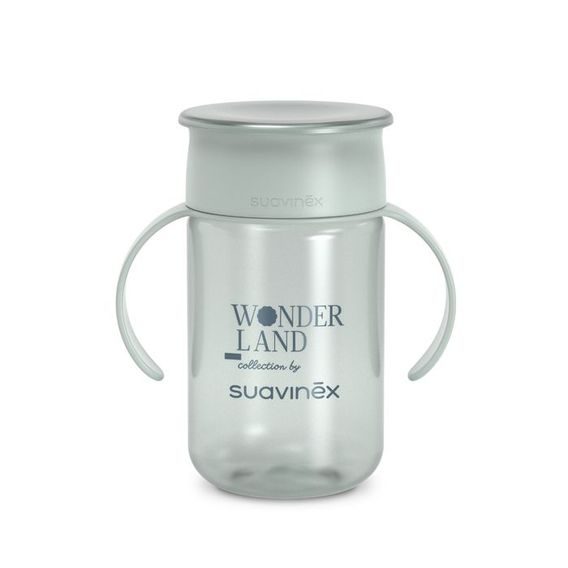 Suavinex Wonderland 360° hrneček na učení 340ml ZELENÁ