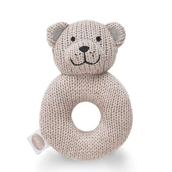 Jollein Chrastítko pletené Natural Knit BEAR - SAND