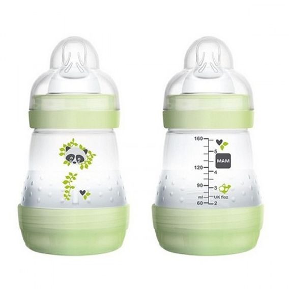 MAM Láhev samosterilizační Anti-Colic 160ml, 0m+ - ZELENÁ