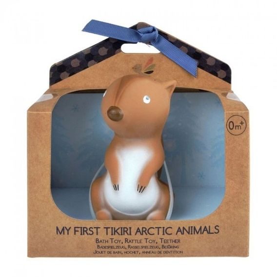 Tikiri Arctic Chrastítko/kousátko z přírodní gumy VEVERKA