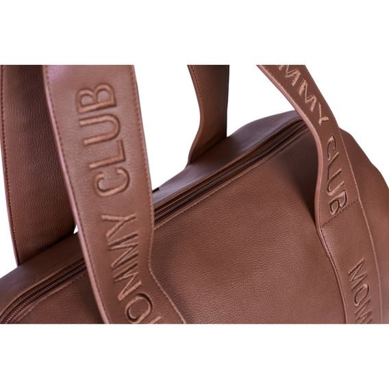 Childhome Přebalovací taška Mommy Club Signature Vegan Leather Dark Brown