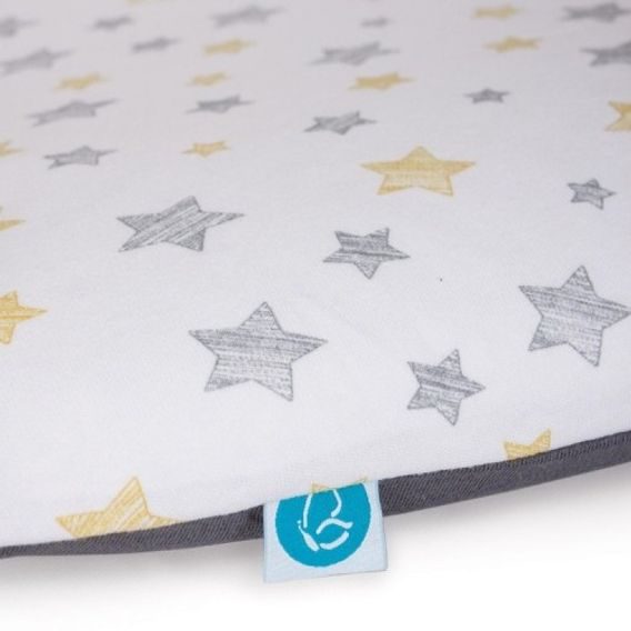 Ceba baby Potah na měkkou přebalovací podložku 50x70cm (2ks) - Grey Stars/Yellow Stars