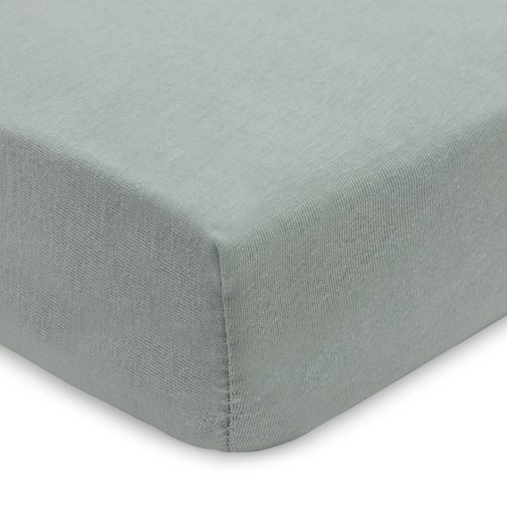 Jollein Prostěradlo napínací 2ks jersey 90x50 Sea Green/Biscuit