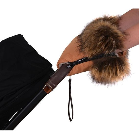 Cottonmoose Rukávník s kožíškem ČERNÝ