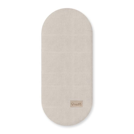 Albero Mio Mušelínové prostěradlo do kočárku 2ks Vanilková / Béžová