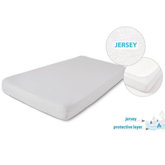 BabyMatex Nepromokavé jersey prostěradlo 140x70cm ŠEDÉ