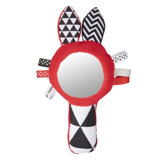 Canpol babies Kontrastní pískátko se zrcátkem SENSORY