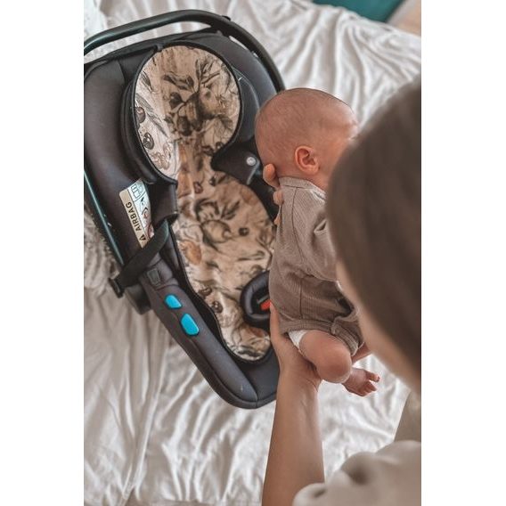 Makaszka Bambusová prodyšná podložka do autosedačky 0-18kg ORNITHOLOGY