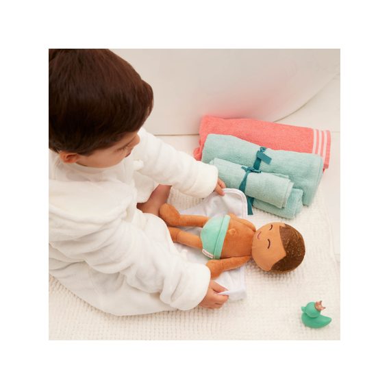 B-Toys Panenka plyšová do vany kluk Lulla Baby Light Brown Hair