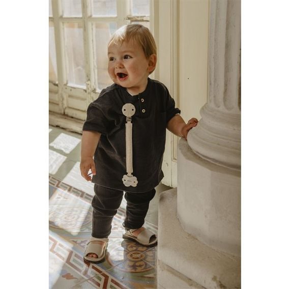 Suavinex Wonderland Klip na dudlík se stuhou KRÉMOVÝ