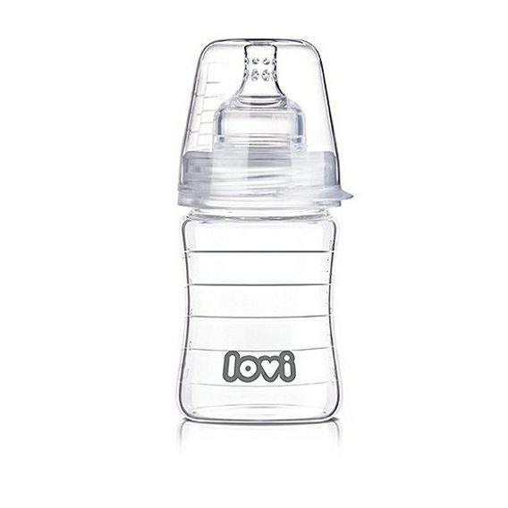 LOVI Skleněná kojenecká láhev DIAMOND GLASS 150ml