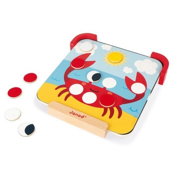 Janod Magnetické žetony Učím se barvy