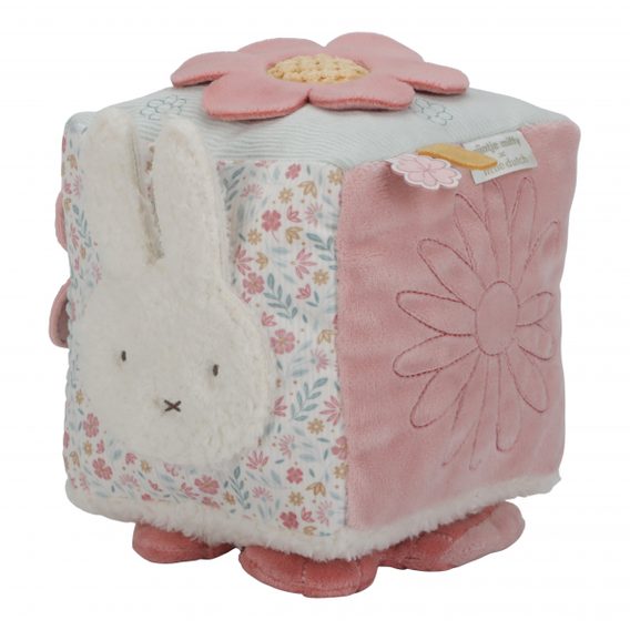 Little Dutch Plyšová kostka s aktivitami králíček Miffy Lucky Blossom