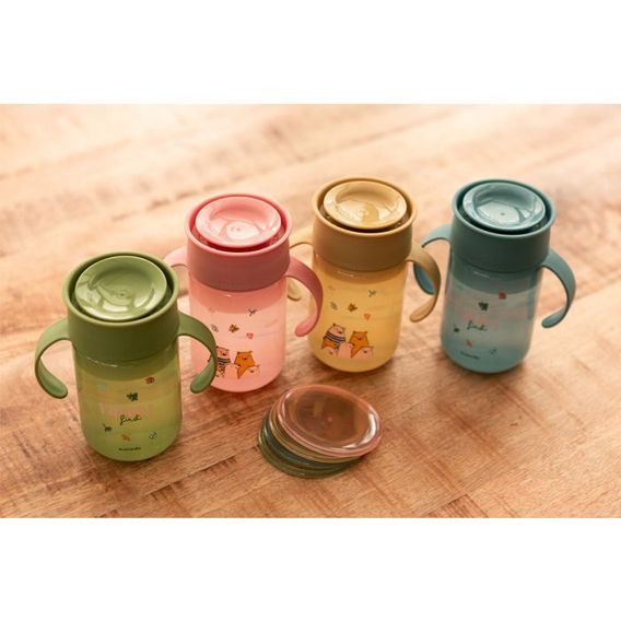 Suavinex Bear 360° hrneček na učení 340ml MODRÁ