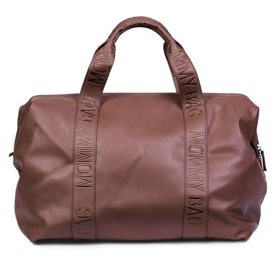 Childhome Přebalovací taška Mommy Bag Signature Vegan Leather Dark Brown