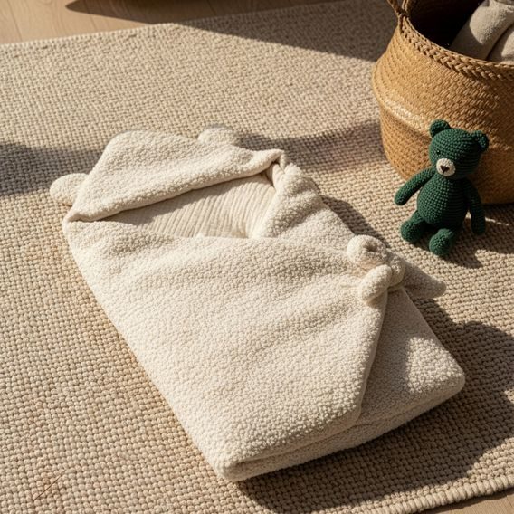 Albero Mio Zavinovačka do autosedačky Boucle VANILKOVÁ