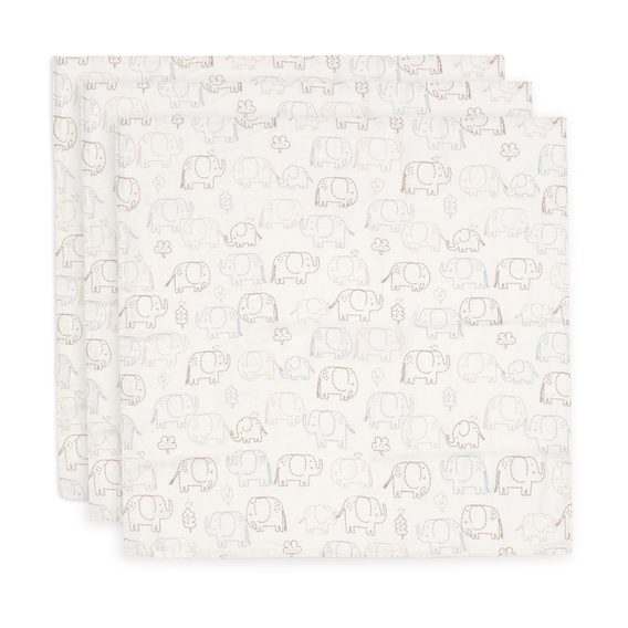 Jollein Pleny 3ks Elephant Tales (70x70cm)