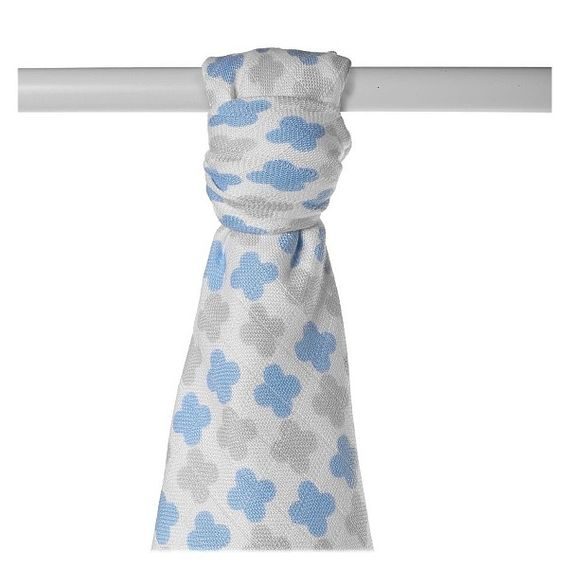 Kikko Bambusová osuška XKKO®BMB 90x100cm Scandinavian - BABY BLUE CROSS